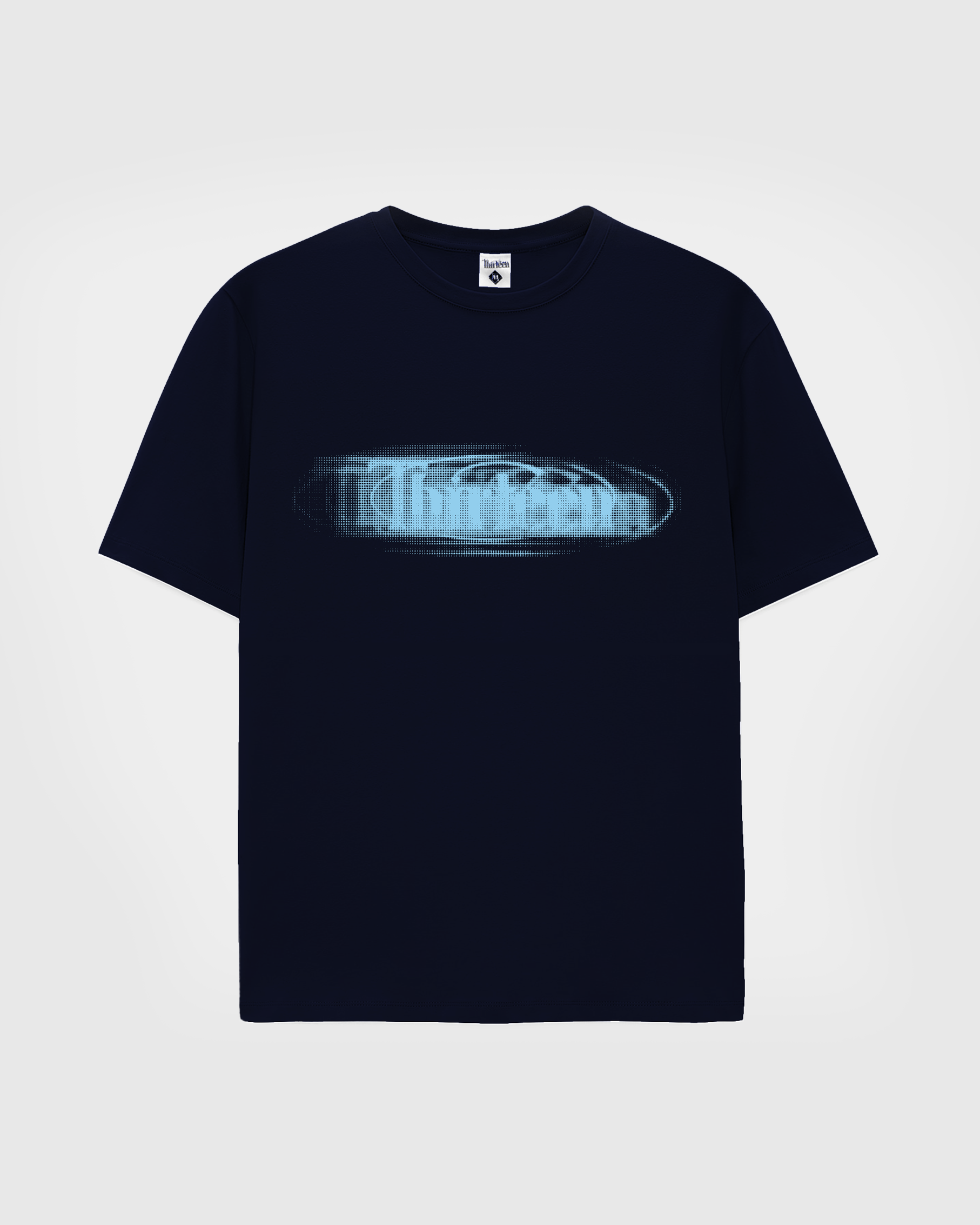 BLURRED TEE (NAVY)