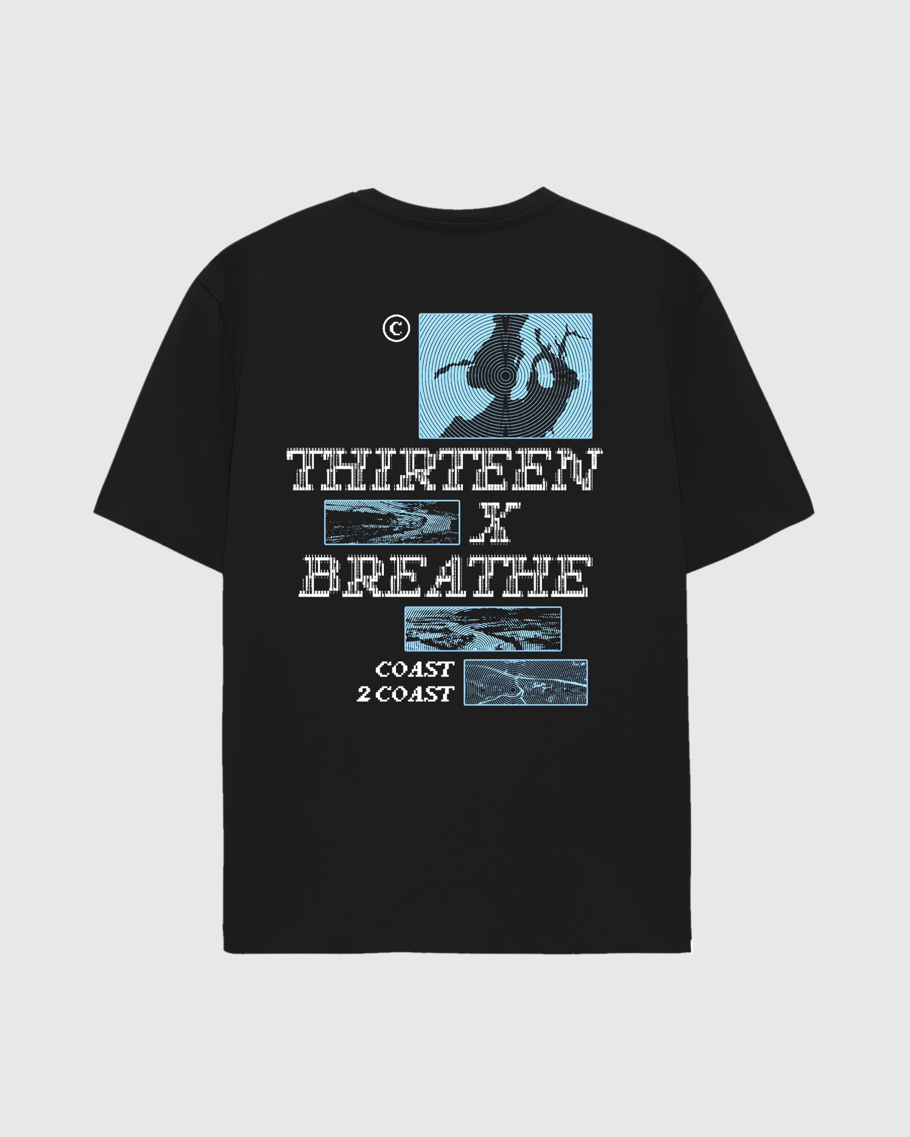 THIRTEEN x BREATHE: COAST 2 COAST TEE (BLACK)