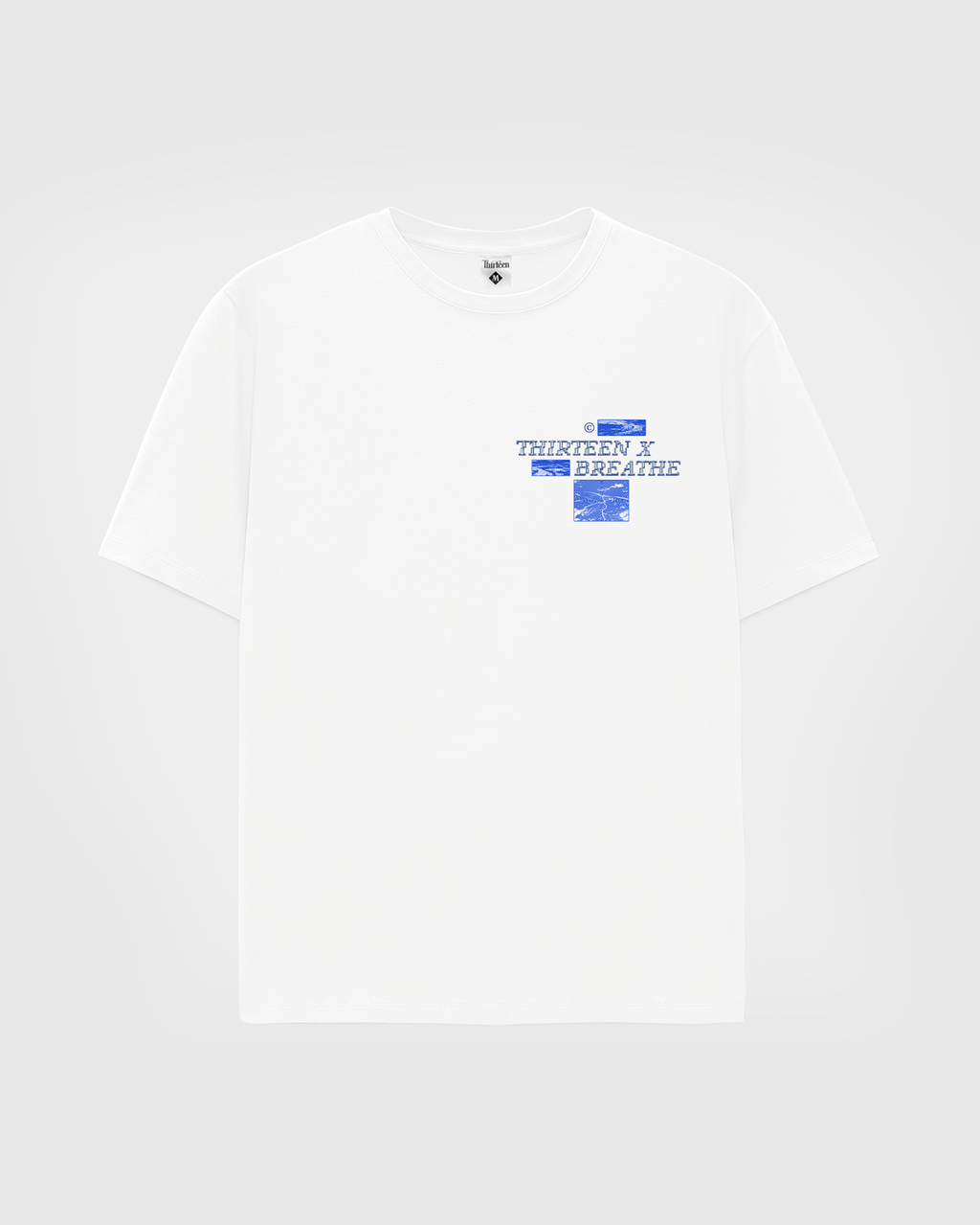THIRTEEN x BREATHE: COAST 2 COAST TEE (WHITE)