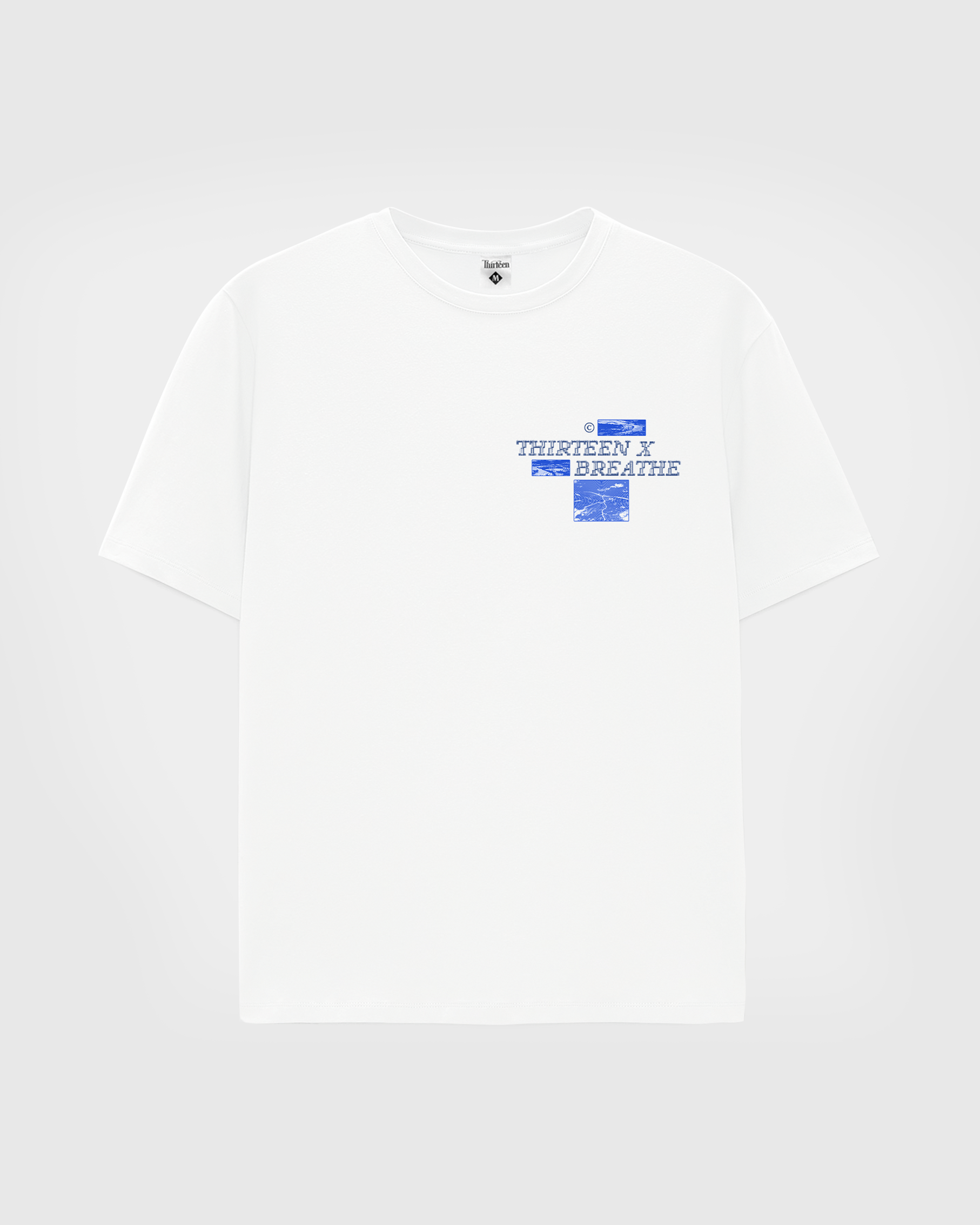 THIRTEEN x BREATHE: COAST 2 COAST TEE (WHITE)