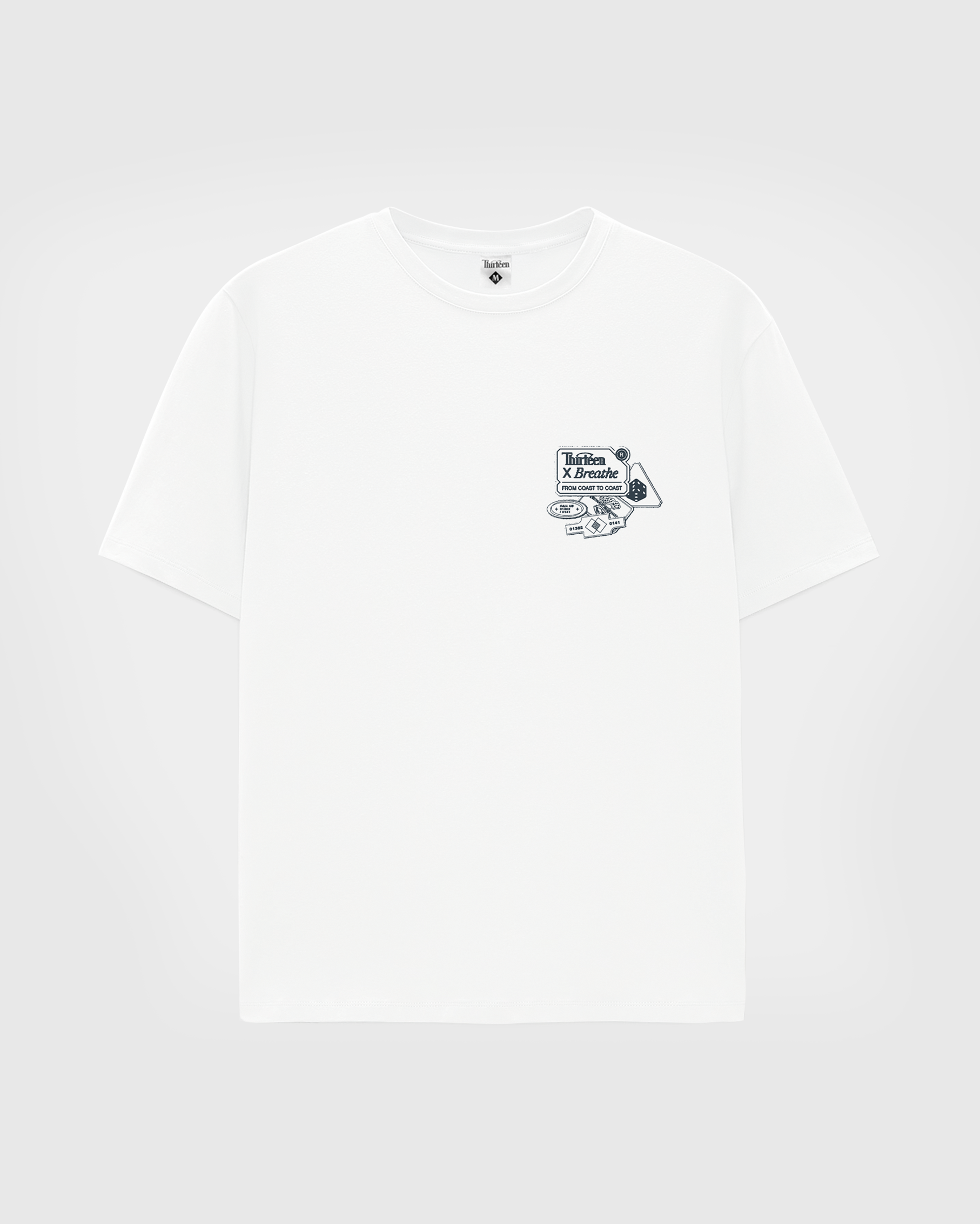 THIRTEEN x BREATHE: OXYGEN TEE (WHITE)