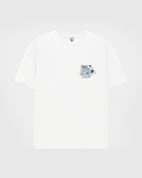 THIRTEEN x BREATHE: OXYGEN TEE (WHITE)