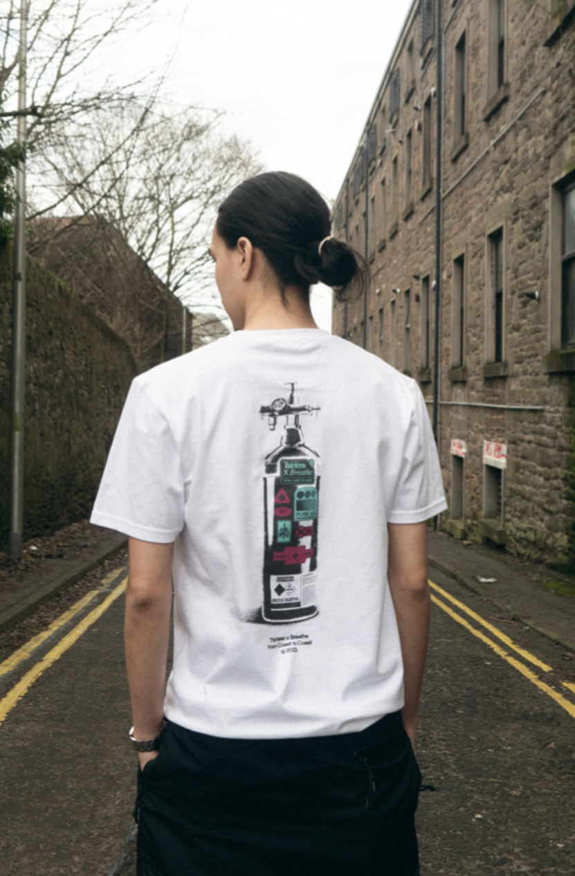 THIRTEEN x BREATHE: OXYGEN TEE (WHITE)